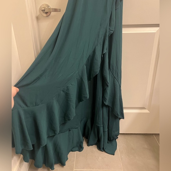 SHEIN High-Low Ruffle Wrap Dress - Picture 8 of 10